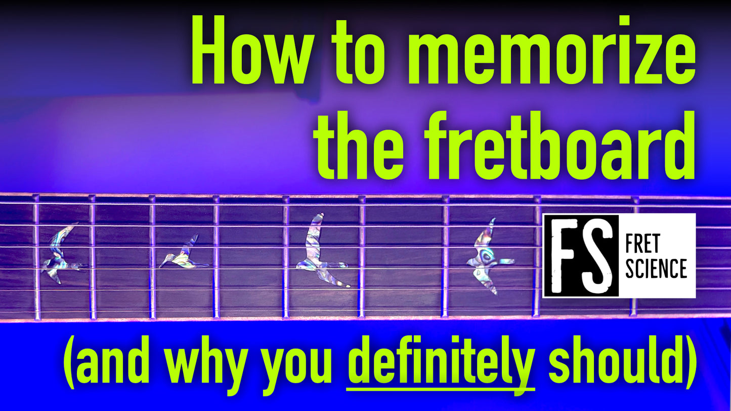 How to memorize the fretboard (PDF cheat sheet)