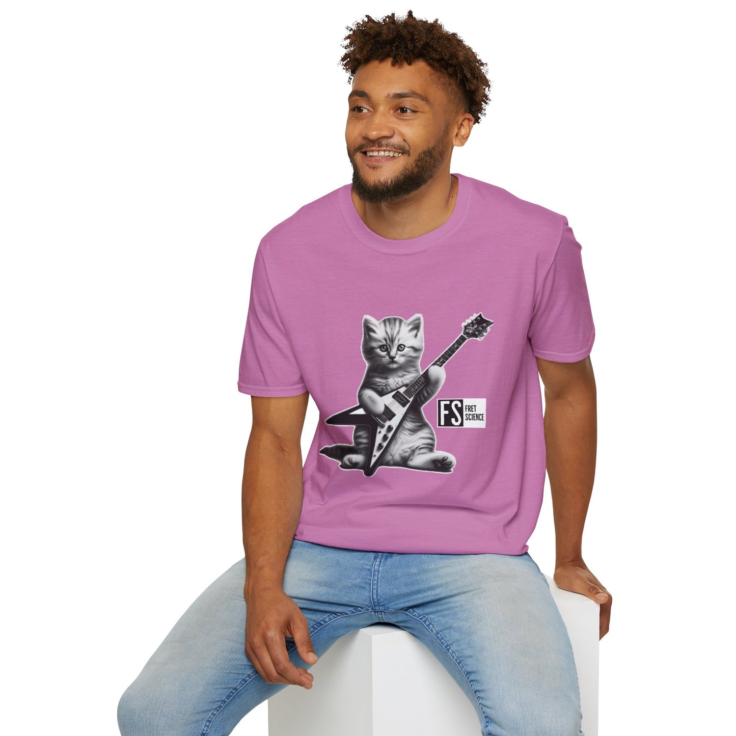 Flying V Kitty - Gildan Softstyle T-Shirt