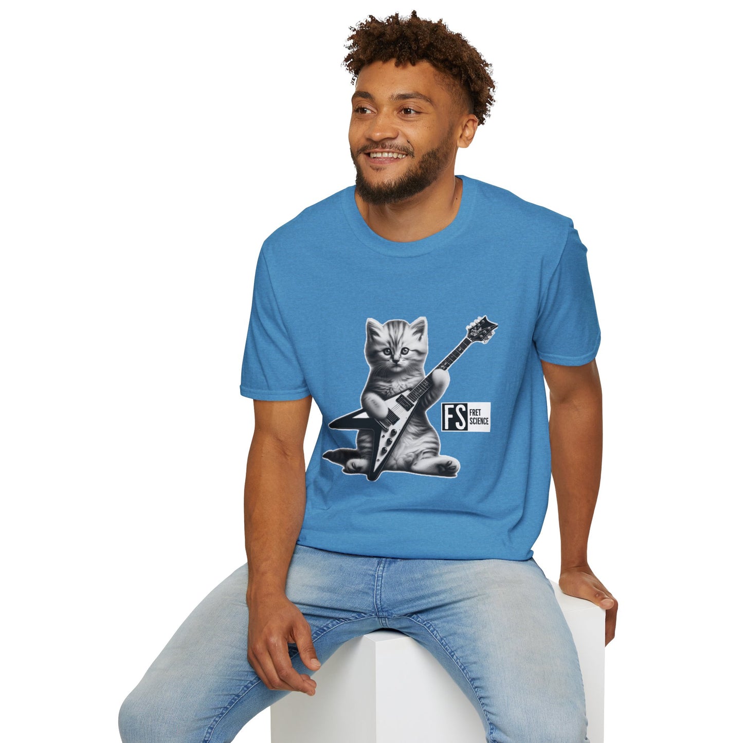 Flying V Kitty - Gildan Softstyle T-Shirt