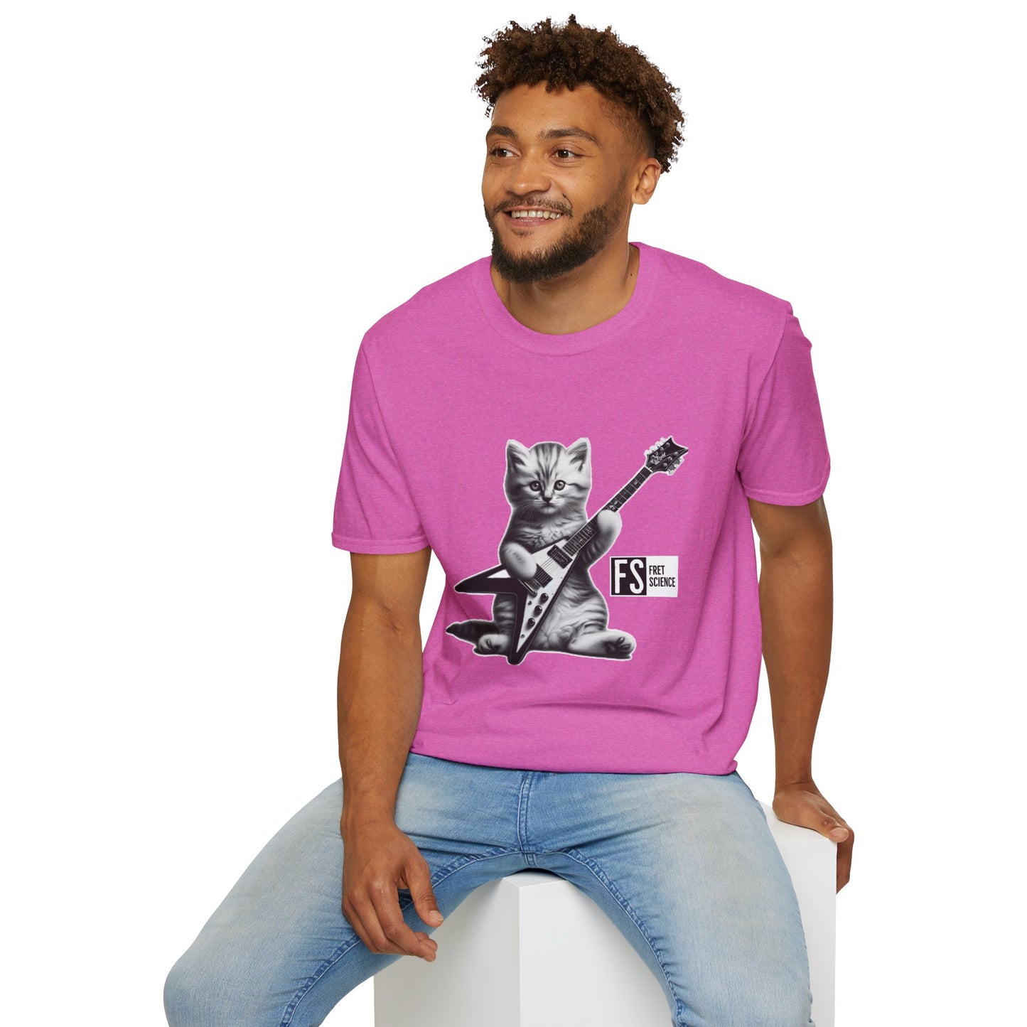 Flying V Kitty - Gildan Softstyle T-Shirt