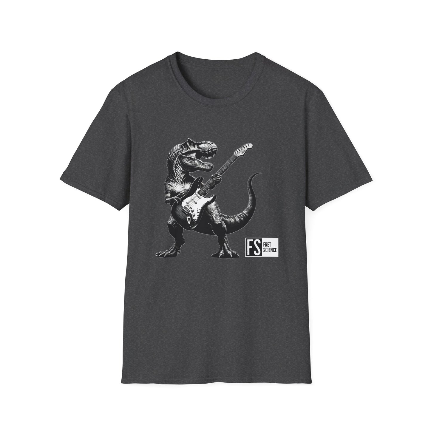 Rock and Roll Dinosaur - Gildan Softstyle T-Shirt