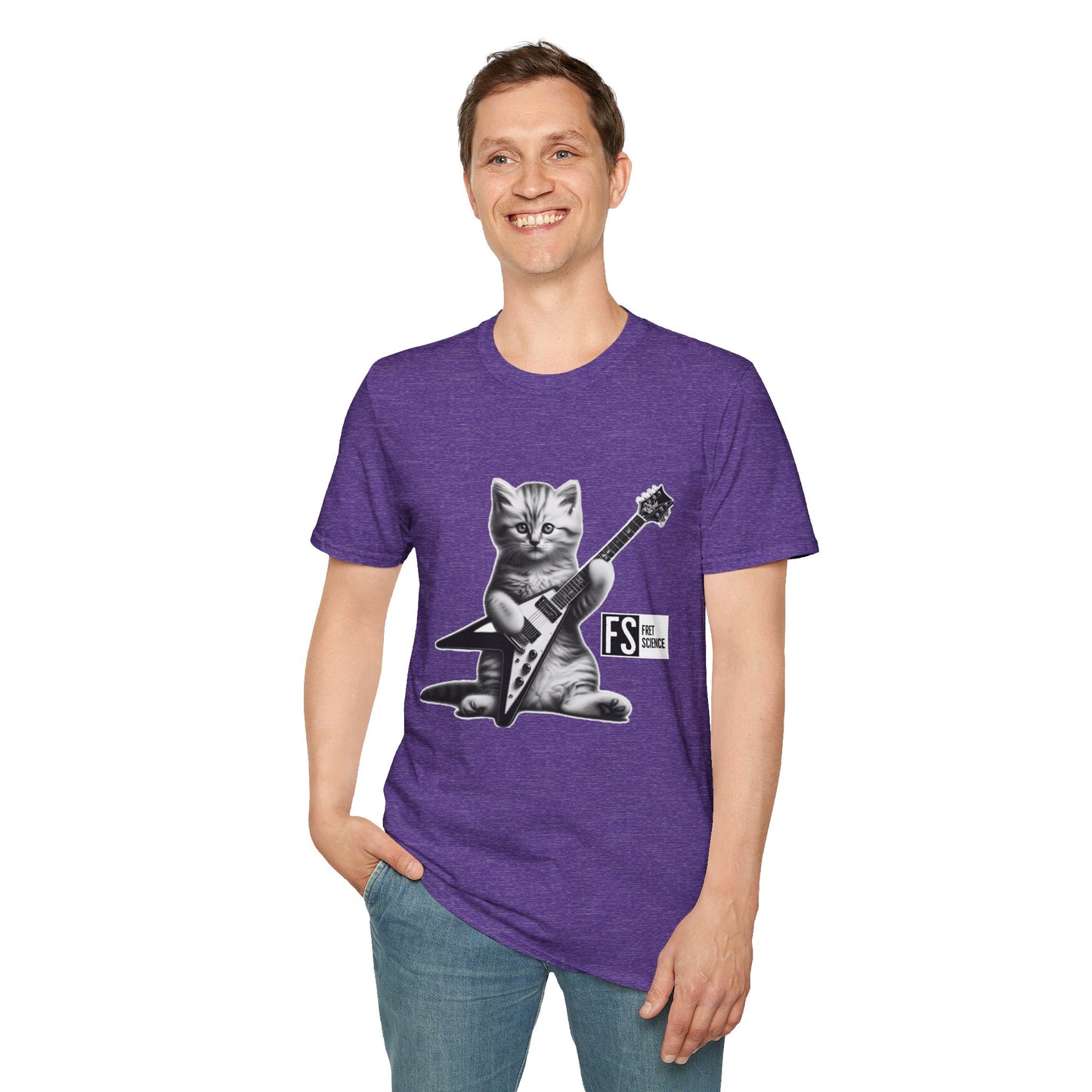 Flying V Kitty - Gildan Softstyle T-Shirt