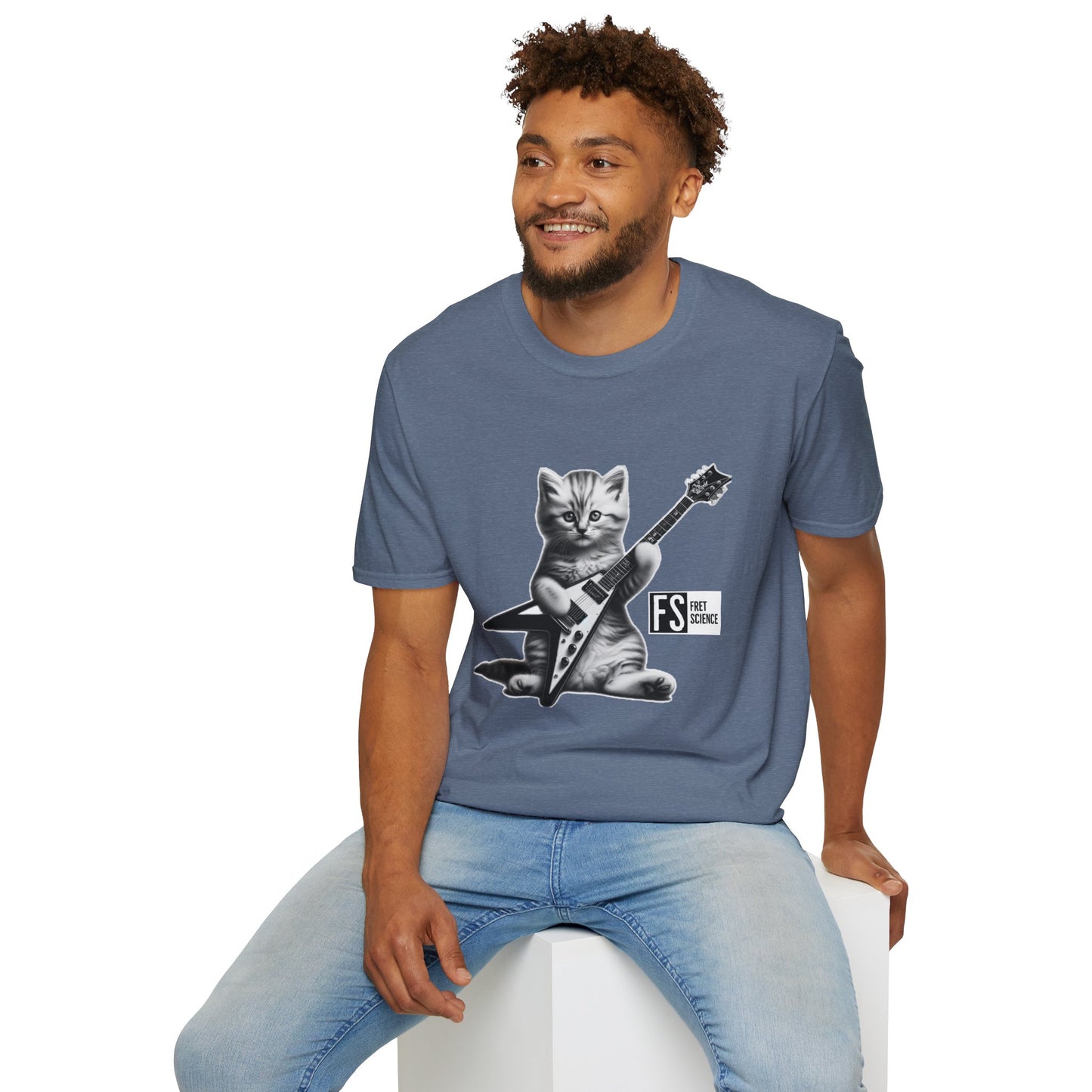 Flying V Kitty - Gildan Softstyle T-Shirt