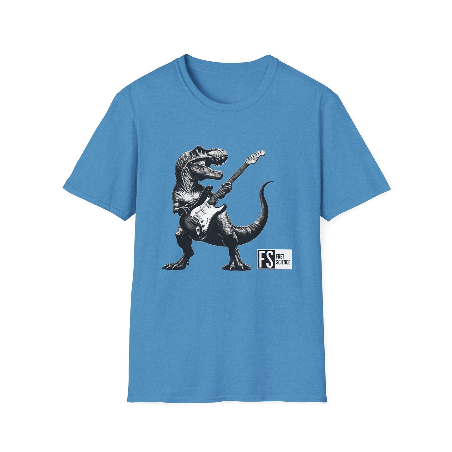 Rock and Roll Dinosaur - Gildan Softstyle T-Shirt