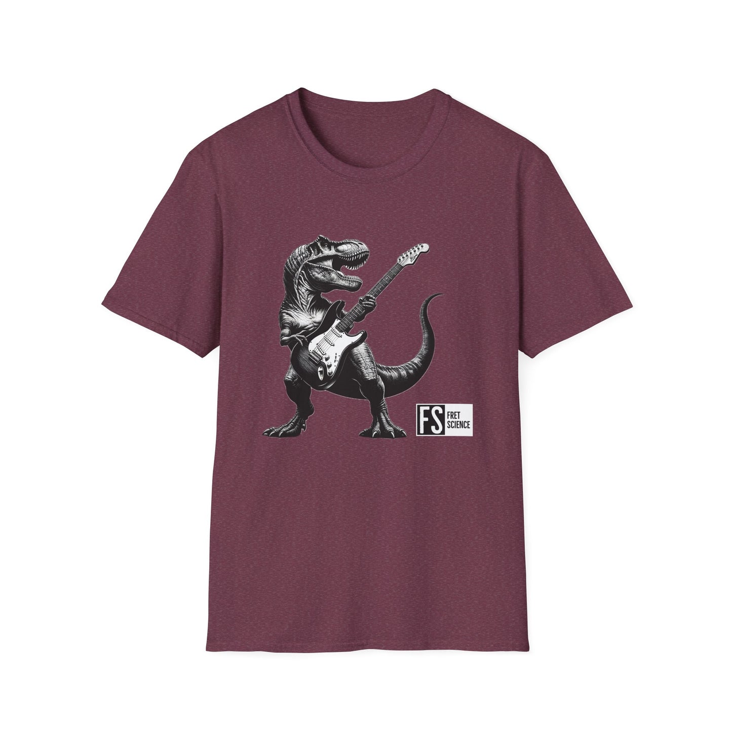 Rock and Roll Dinosaur - Gildan Softstyle T-Shirt