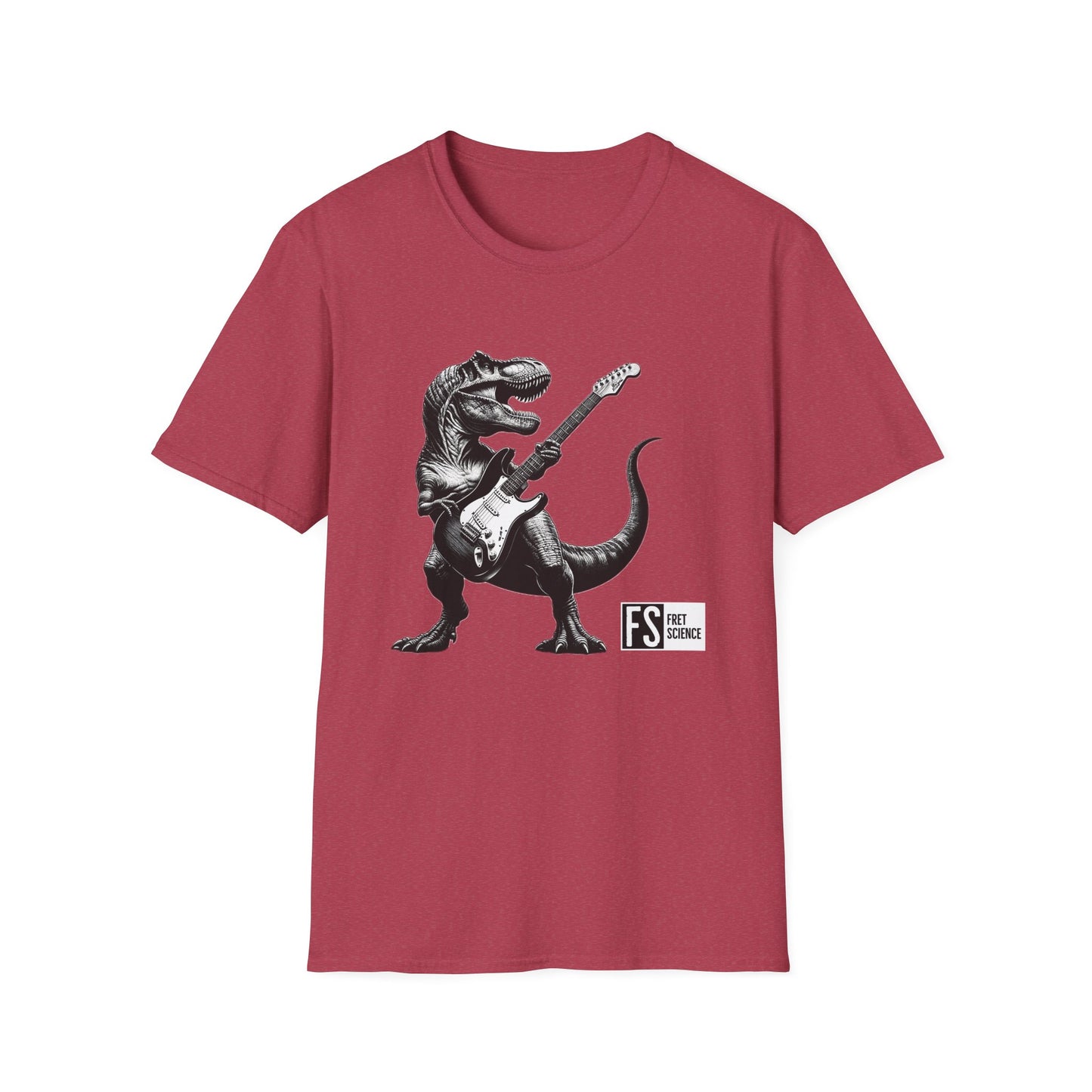 Rock and Roll Dinosaur - Gildan Softstyle T-Shirt