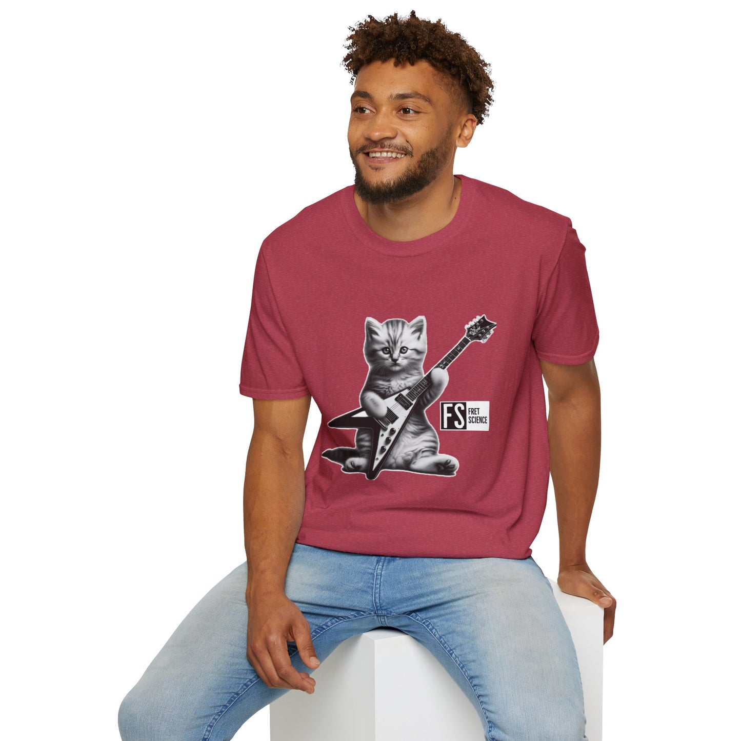 Flying V Kitty - Gildan Softstyle T-Shirt