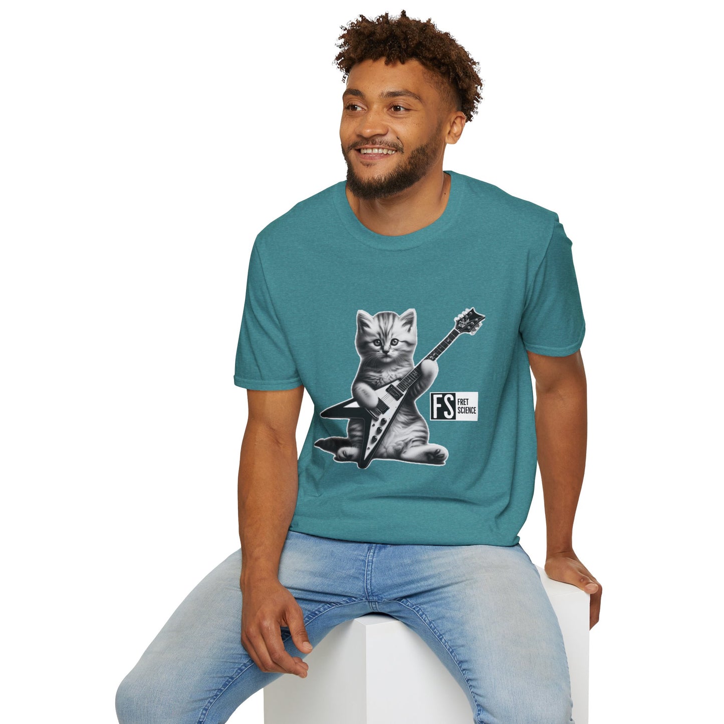 Flying V Kitty - Gildan Softstyle T-Shirt