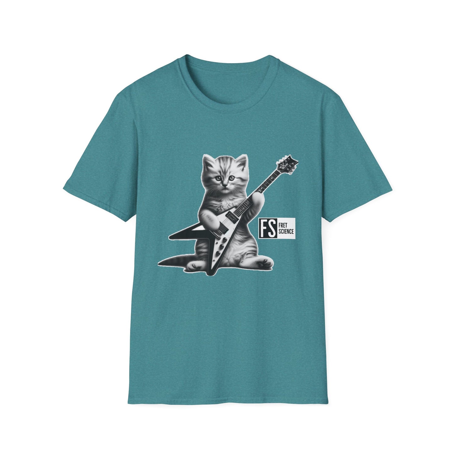 Flying V Kitty - Gildan Softstyle T-Shirt