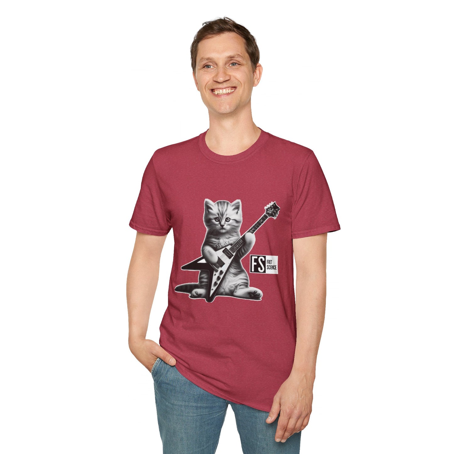 Flying V Kitty - Gildan Softstyle T-Shirt