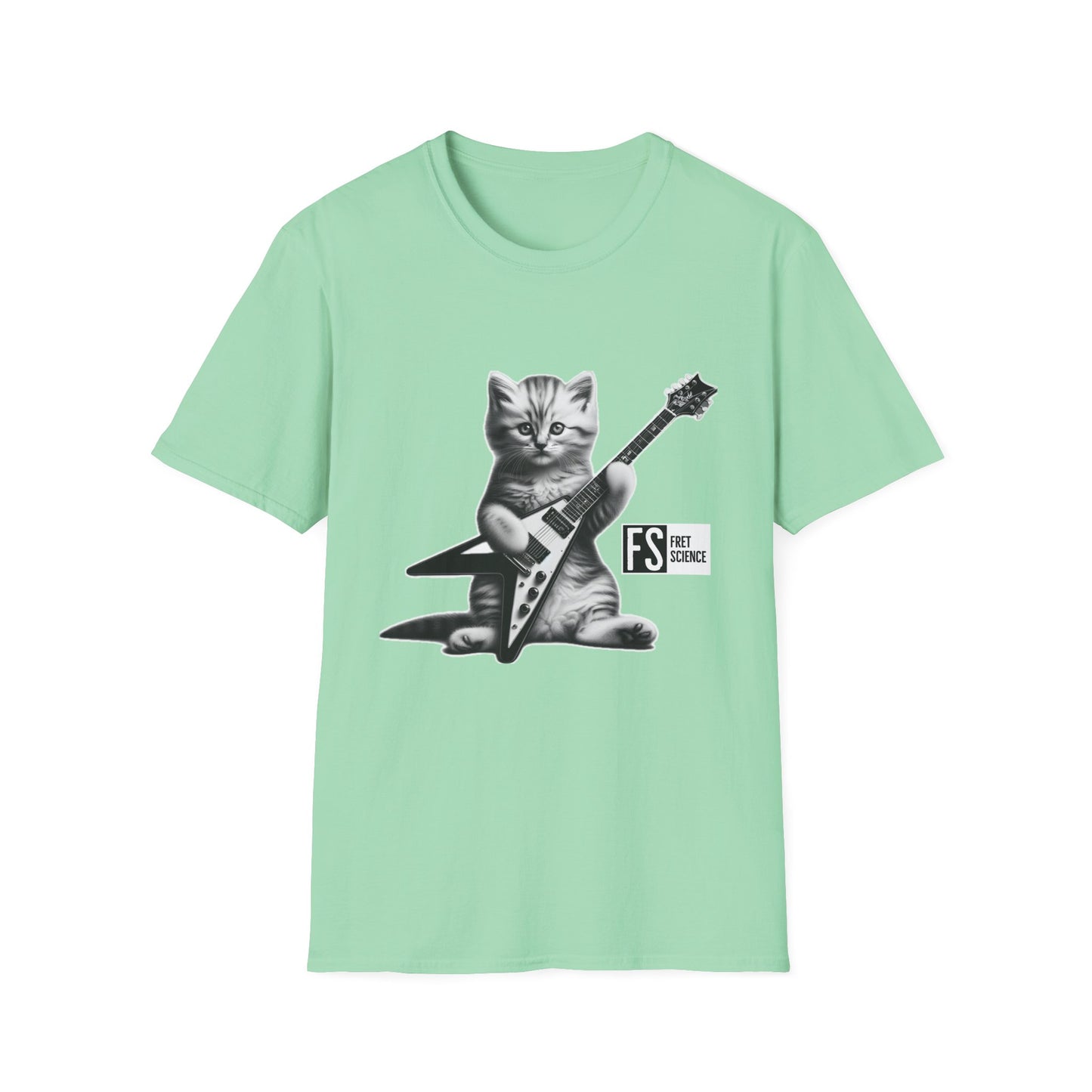 Flying V Kitty - Gildan Softstyle T-Shirt