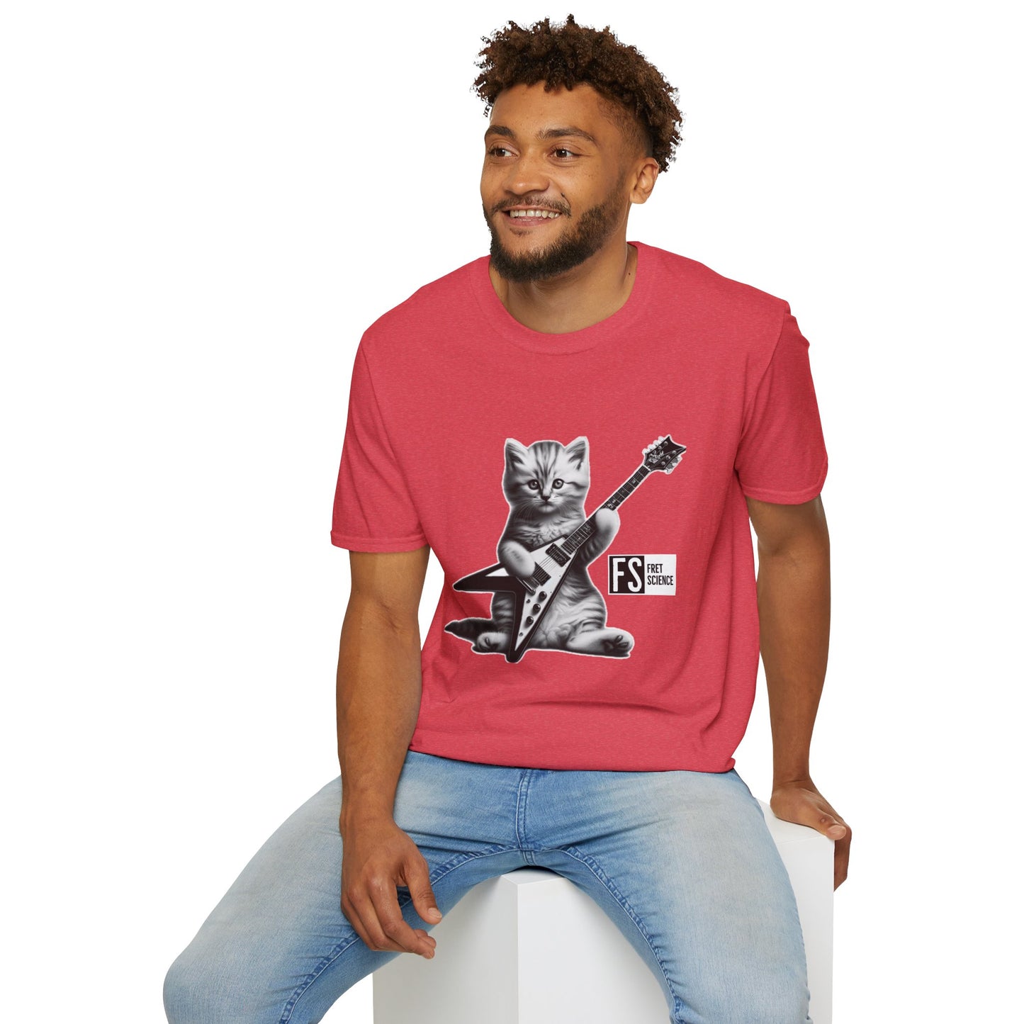 Flying V Kitty - Gildan Softstyle T-Shirt