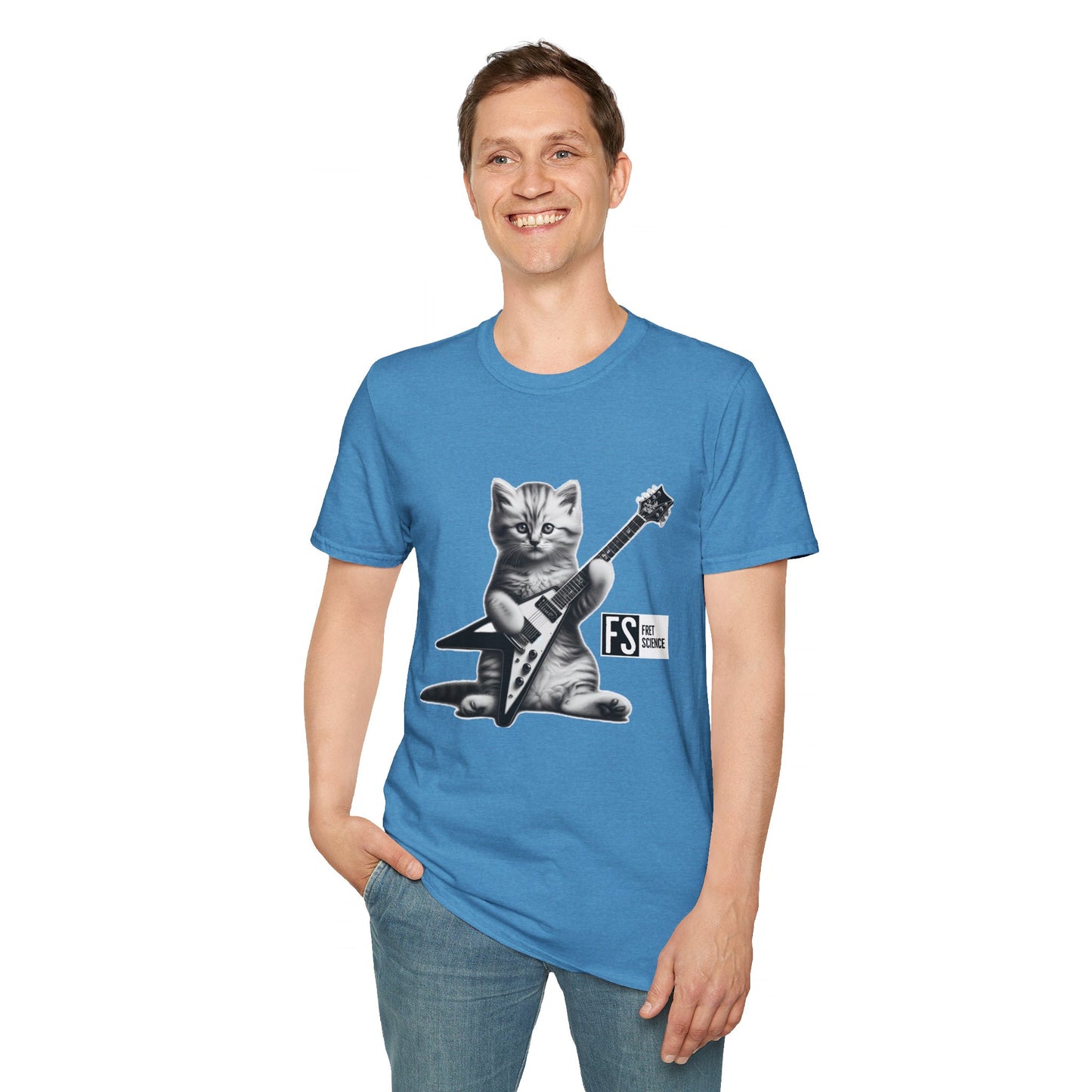 Flying V Kitty - Gildan Softstyle T-Shirt