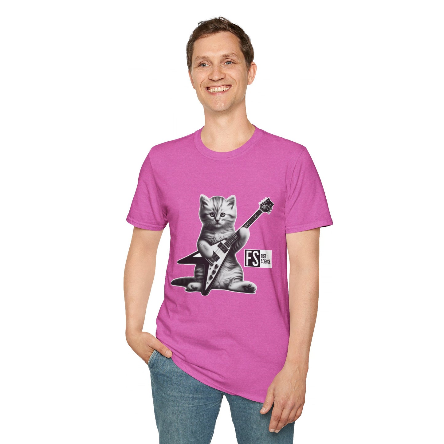 Flying V Kitty - Gildan Softstyle T-Shirt