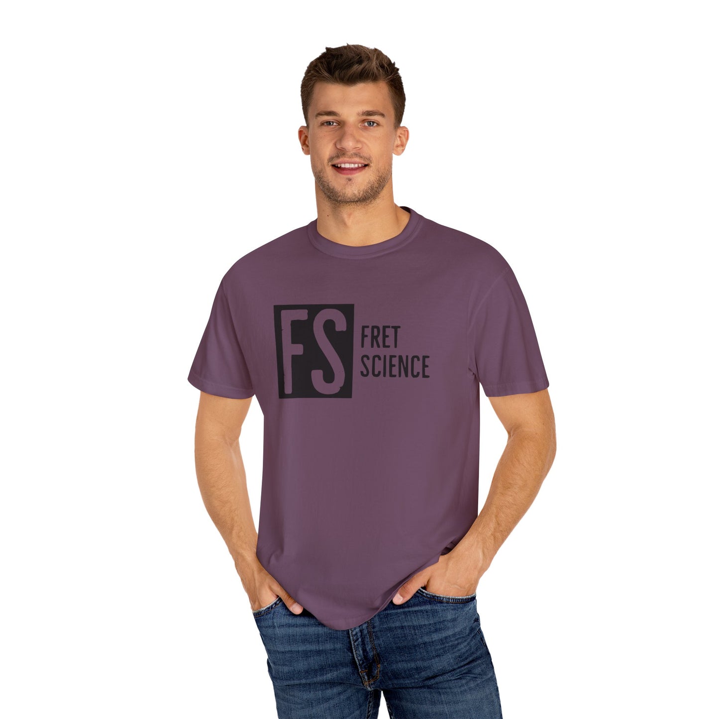 Fret Science logo - Unisex Garment-Dyed T-shirt