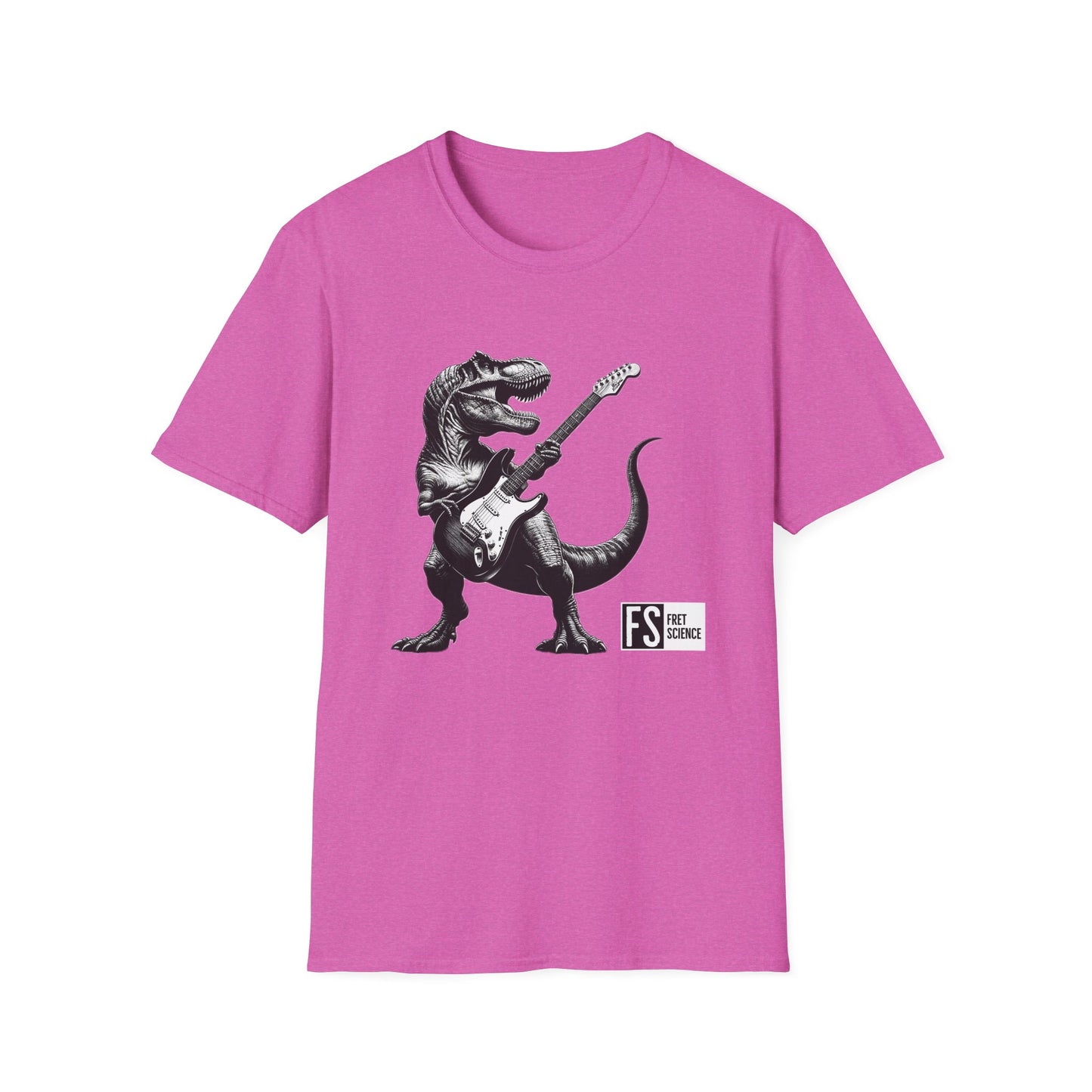 Rock and Roll Dinosaur - Gildan Softstyle T-Shirt