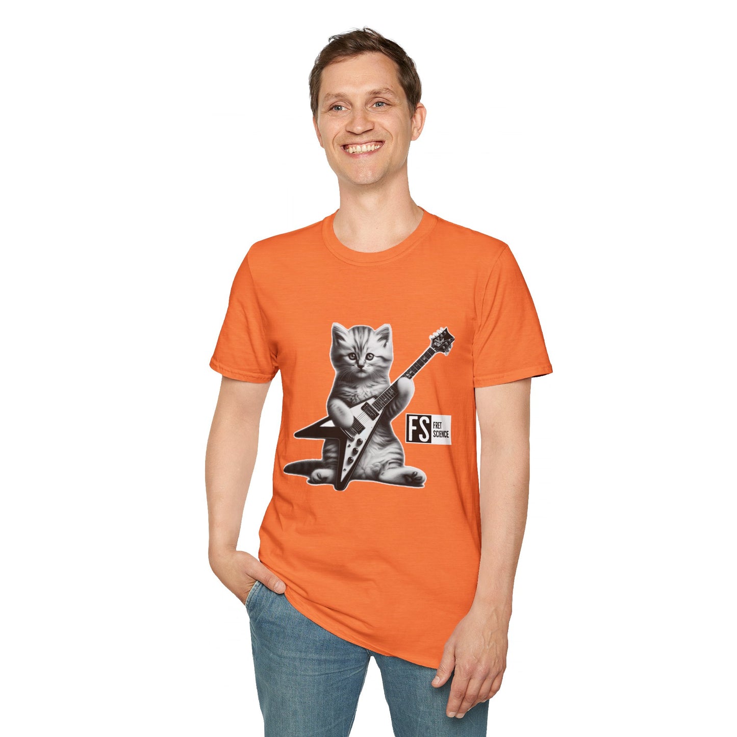 Flying V Kitty - Gildan Softstyle T-Shirt