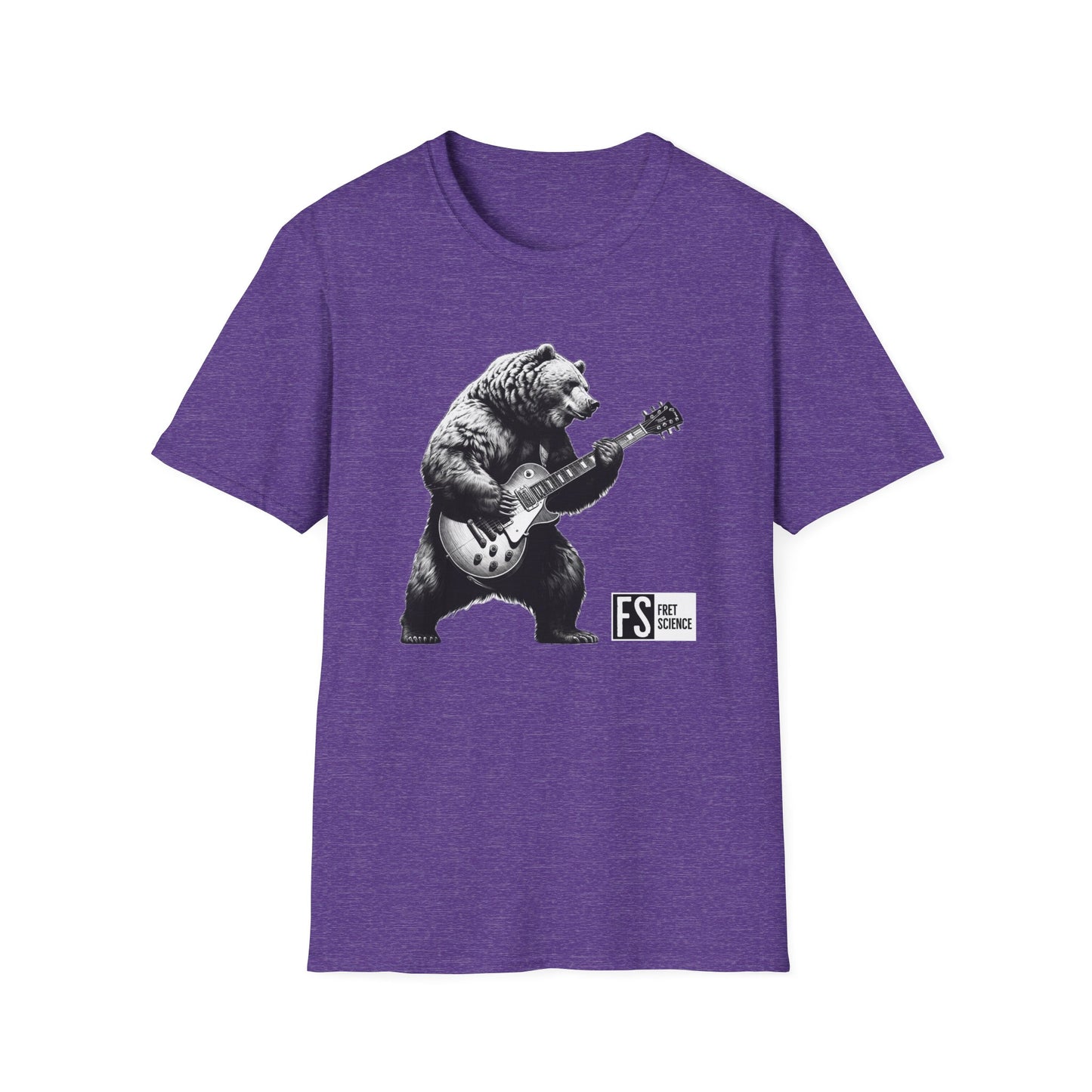 Bear w/ Les Paul - Gildan Softstyle T-Shirt