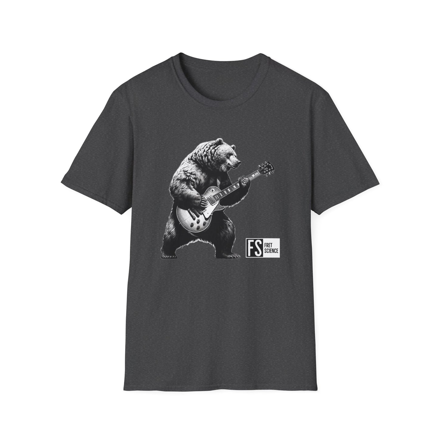 Bear w/ Les Paul - Gildan Softstyle T-Shirt