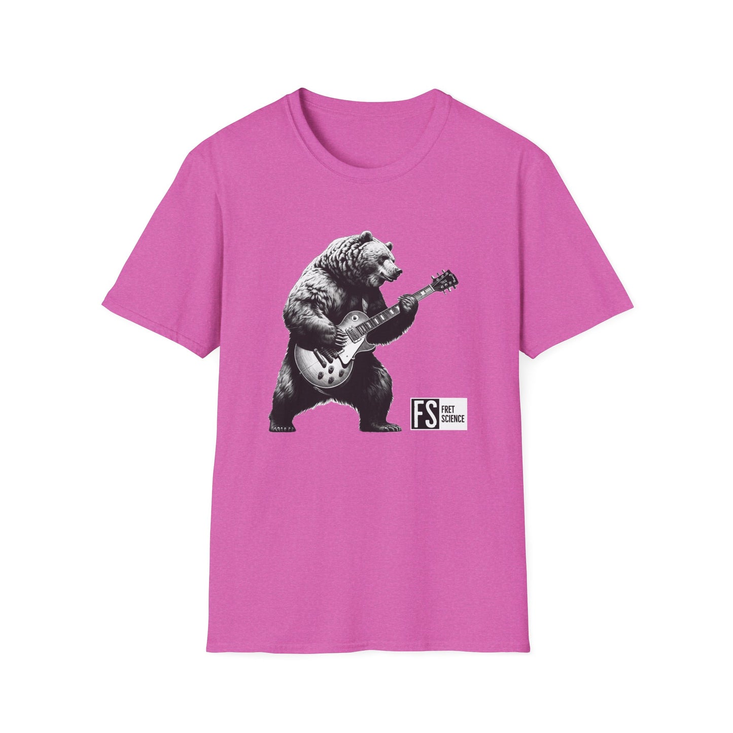 Bear w/ Les Paul - Gildan Softstyle T-Shirt