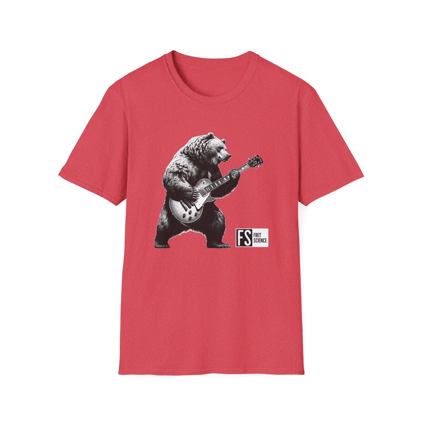 Bear w/ Les Paul - Gildan Softstyle T-Shirt