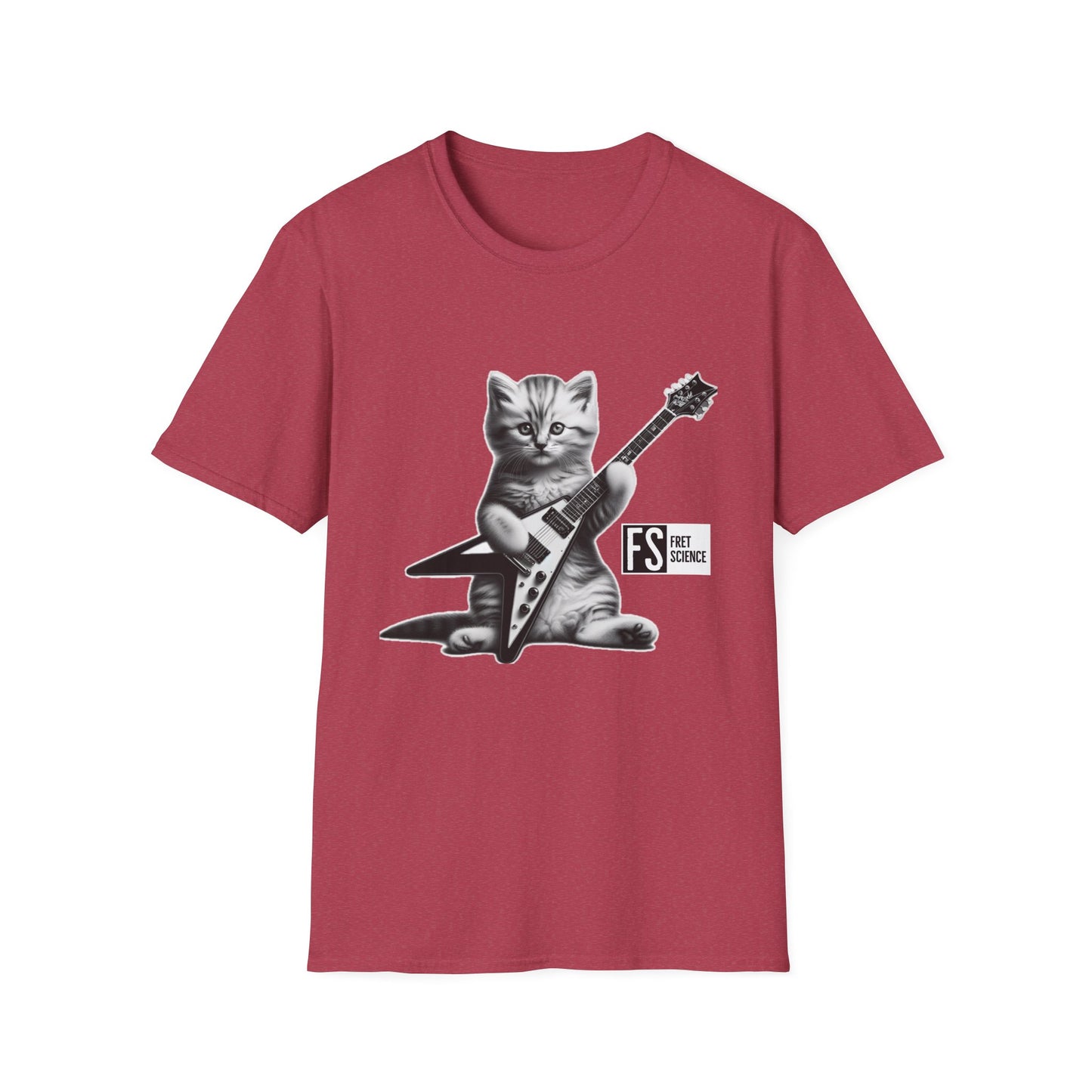 Flying V Kitty - Gildan Softstyle T-Shirt