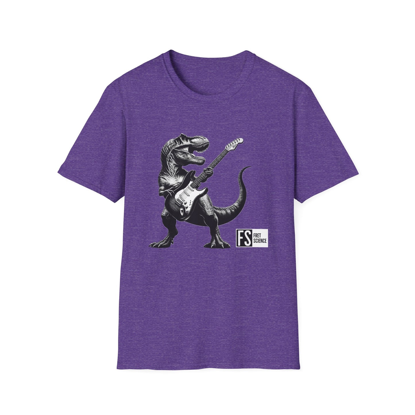 Rock and Roll Dinosaur - Gildan Softstyle T-Shirt