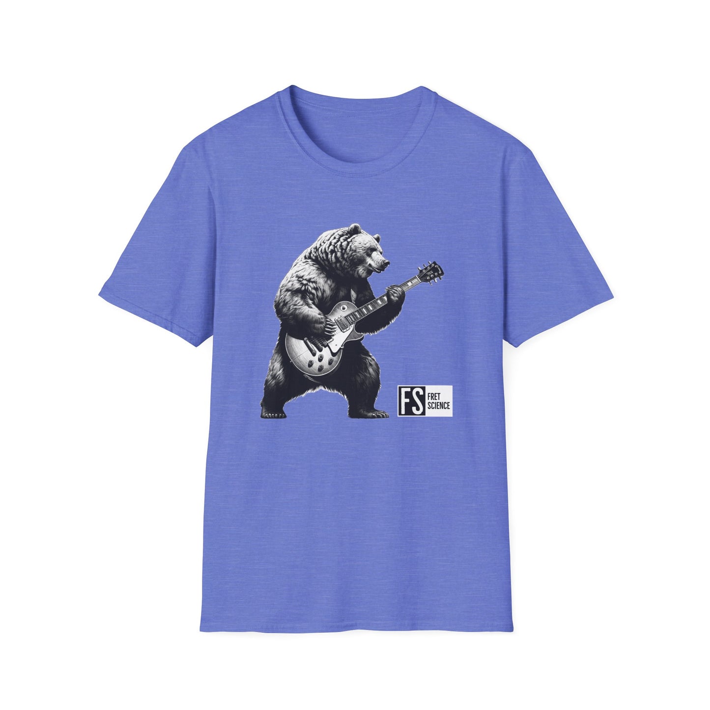 Bear w/ Les Paul - Gildan Softstyle T-Shirt