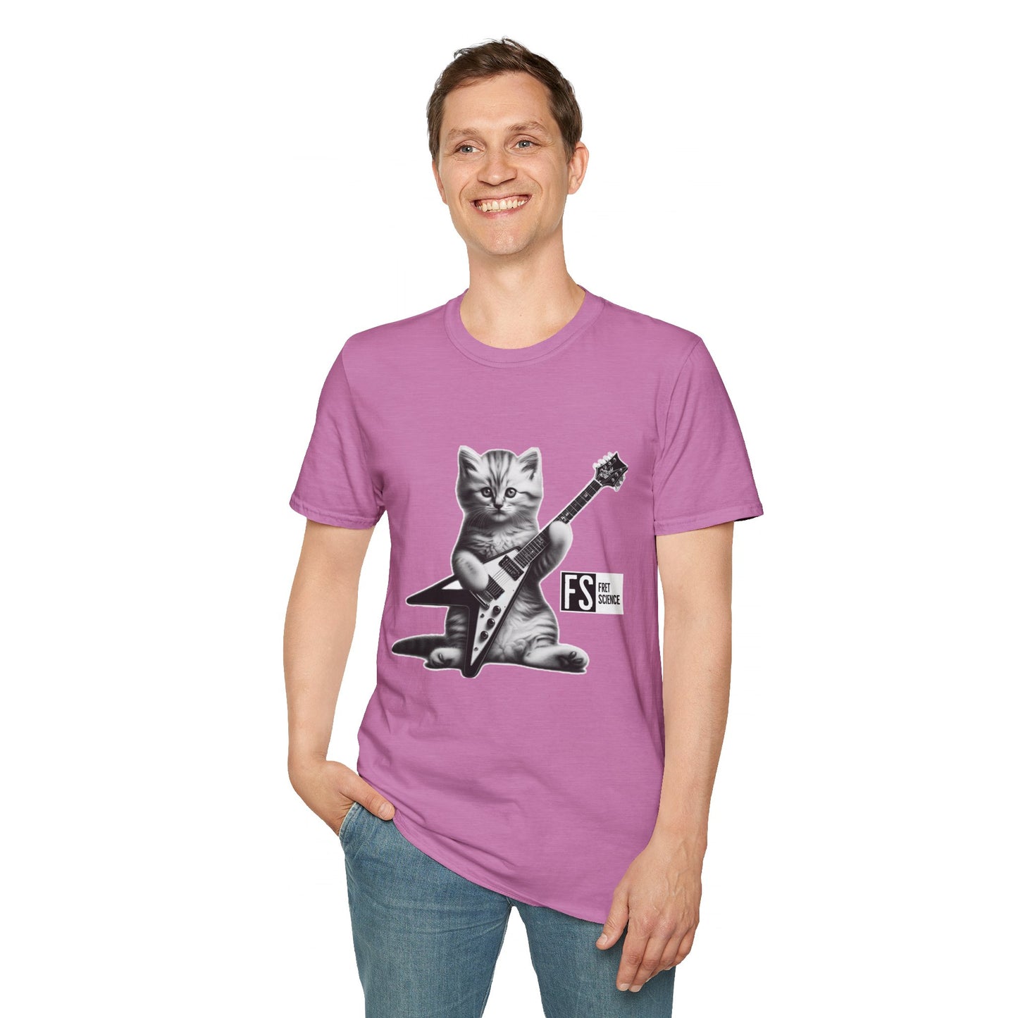 Flying V Kitty - Gildan Softstyle T-Shirt