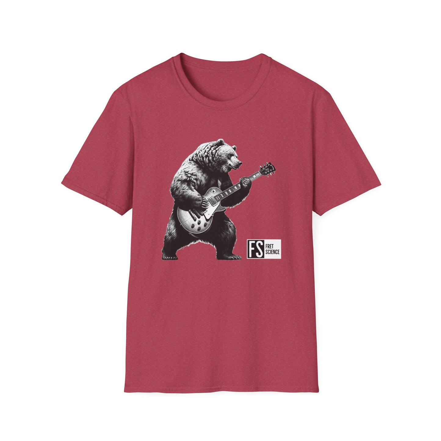 Bear w/ Les Paul - Gildan Softstyle T-Shirt