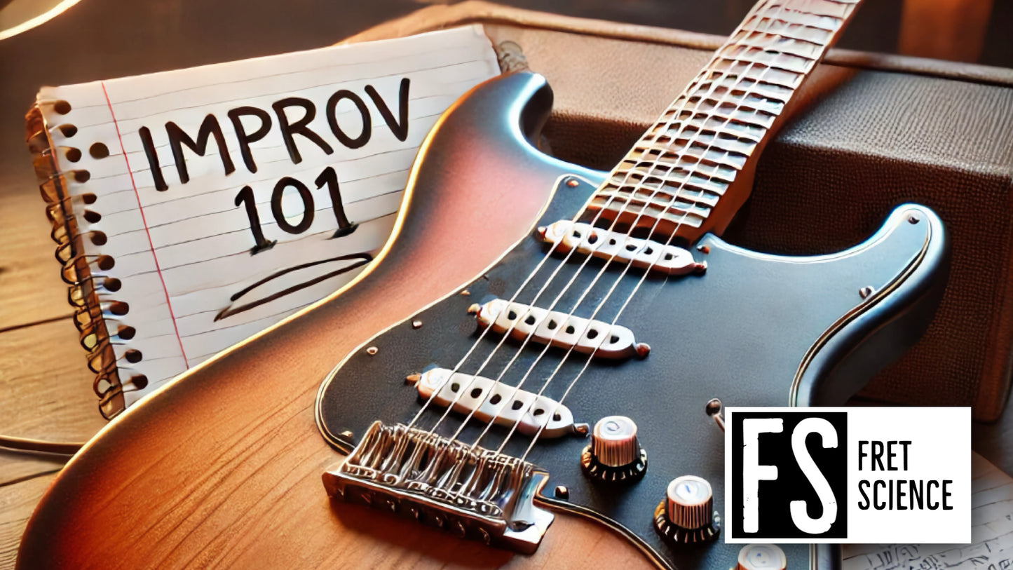 Improv 101: A new beginner-friendly framework for guitar improvisation - 9-page PDF lesson